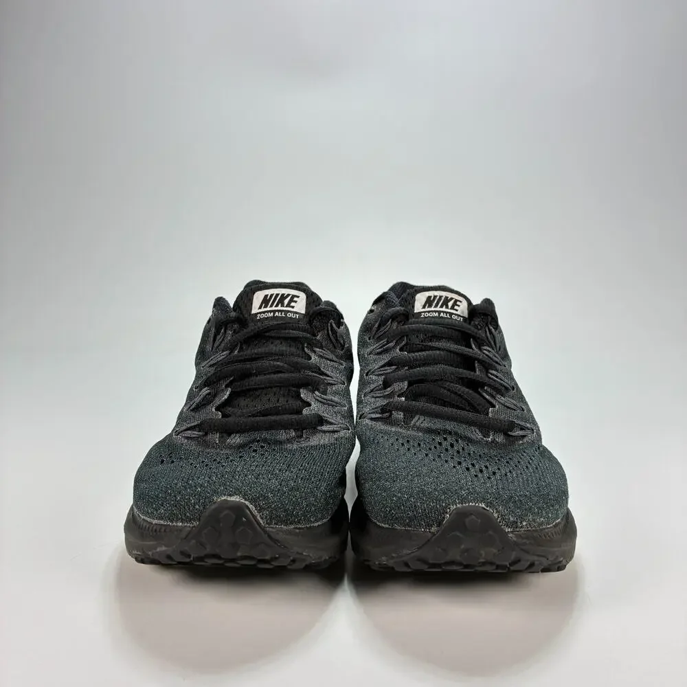 Nike Zoom All Out Black Dark Grey Low Top Running Shoes 878671-001 Womens Size 7